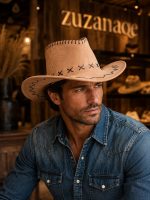 کلاه وسترن مردانه مدل ZU-WH-401-CML Outlaw Camel