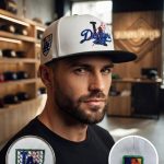 کلاه کپ طرح LA DODGERS –  سفید مشکی ZU-5950-041
