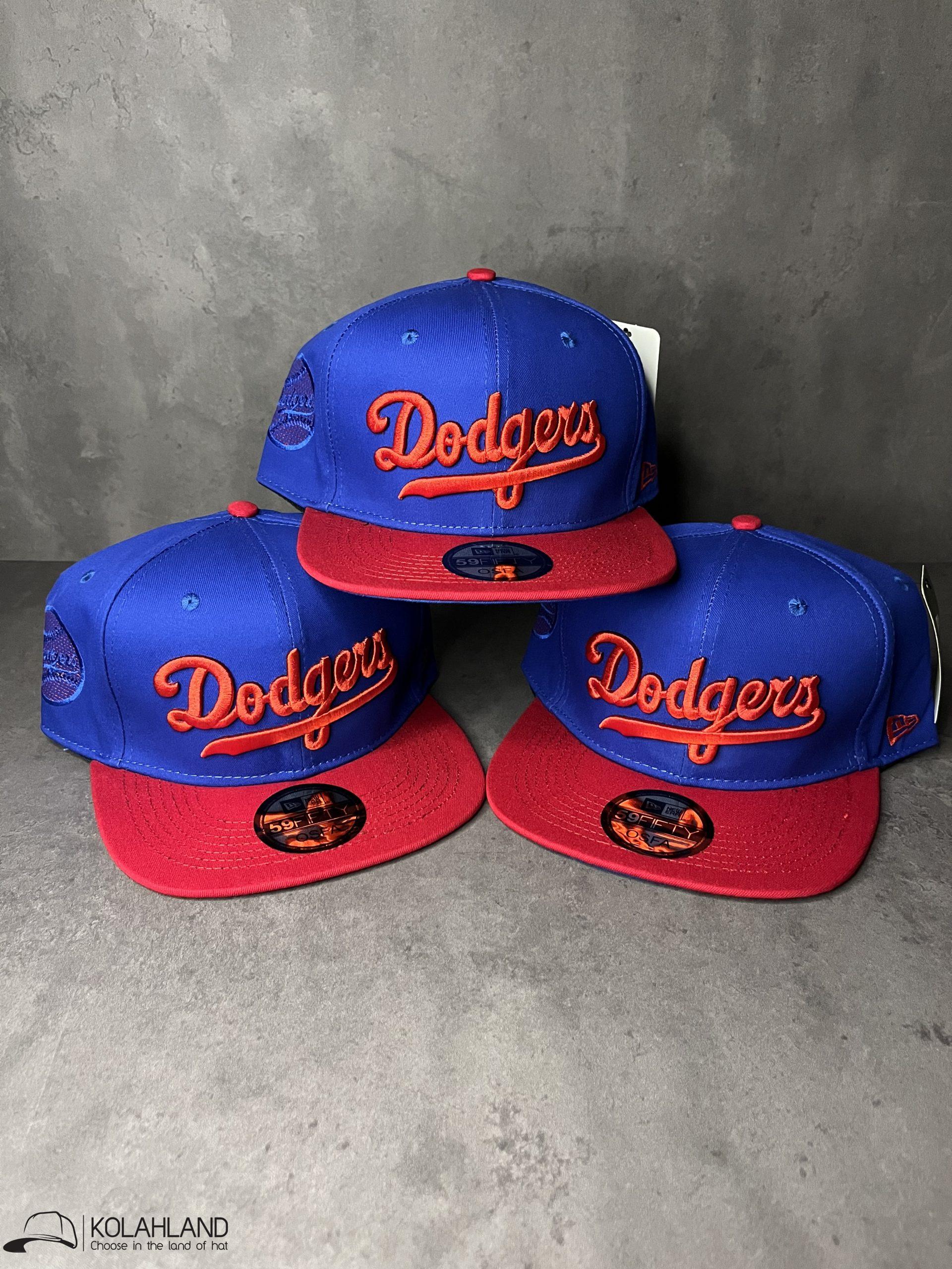 IMG_2796-scaled-1.jpeg کلاه کپ فیت بک Dodgers آبی قرمز کد187 - Image 1