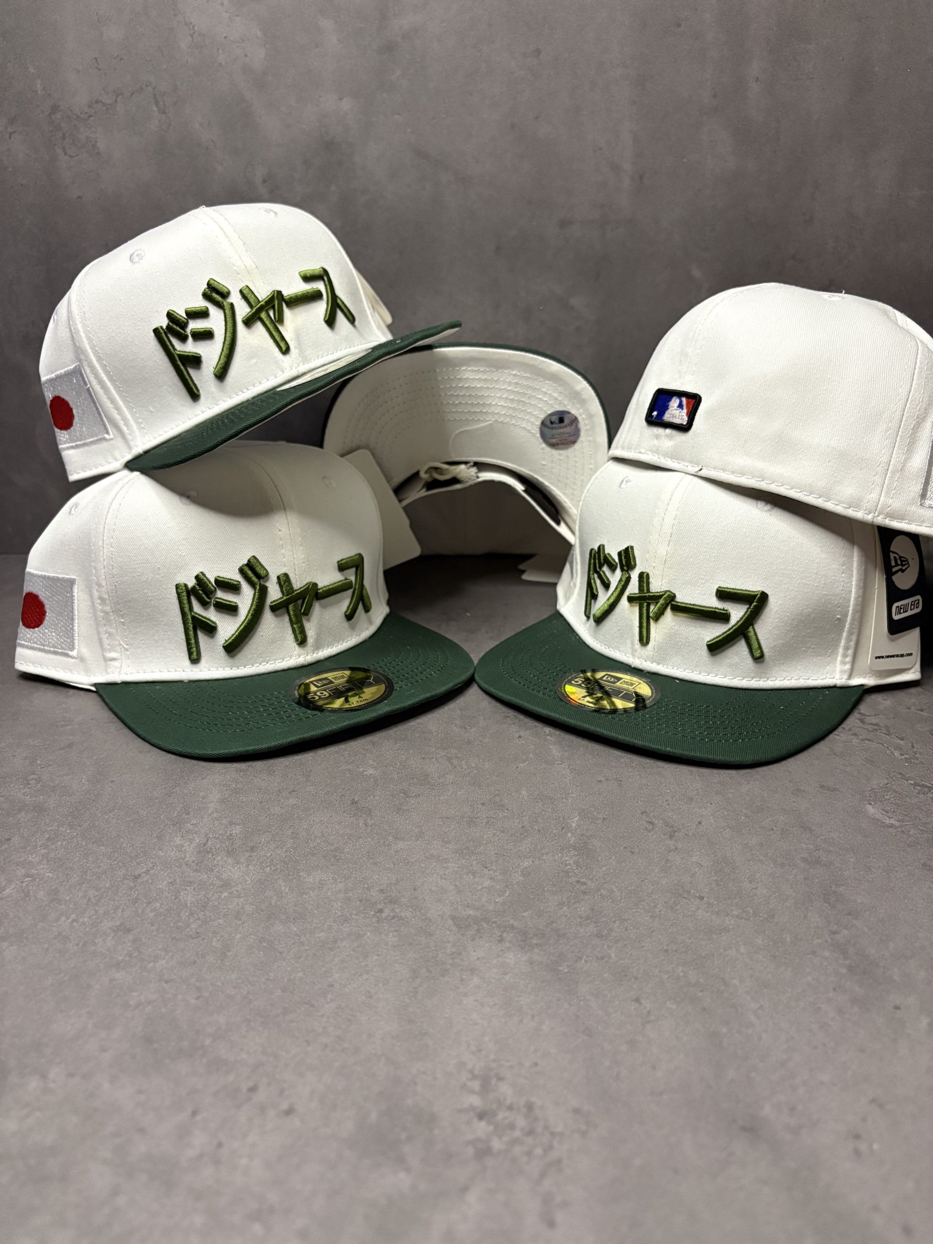 IMG_4781-scaled-1.jpeg کلاه کپ فیت بک LOS ANGELES DODGERS KANJI سفید سبز کد264 - Image 1