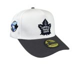 کلاه نقابدار بیسبالی اسنپ بک (ADJUSTABLE) مارک TORONTO MAPLE LEAFS سفید مشکی کد 069
