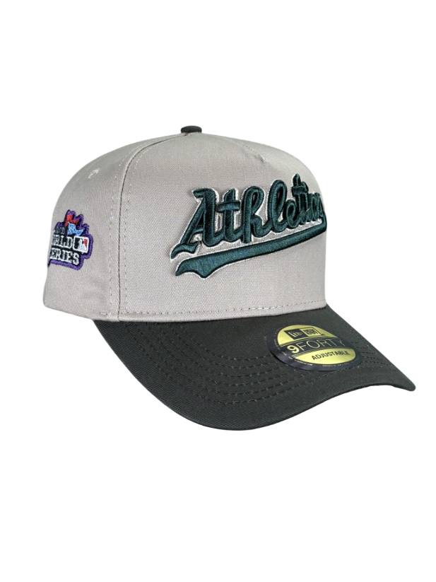 IMG_6614.jpeg کلاه نقابدار بیسبالی اسنپ بک (ADJUSTABLE) مارک OAKLAND ATHLETICS کرم سبز کد125 - Image 1