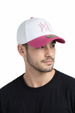کلاه نقابدار بیسبالی کتان دورنگ Adjustable برند new era گلدوزی NY و LA کد NE2-28