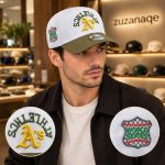 کلاه نقابدار  بیسبالی اسنپ بک OAKLAND ATHLETICS کد ZU-NERA-044